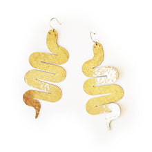 Load image into Gallery viewer, Snakes Hand hammered earrings